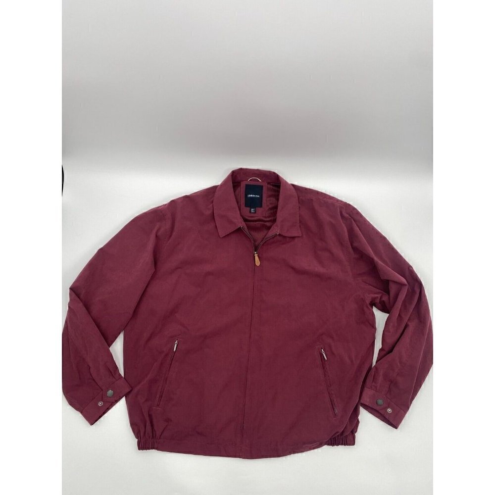 London Fog Men's Red Vintage Lightweight Full Zip Coat Jacket Size 2XT
